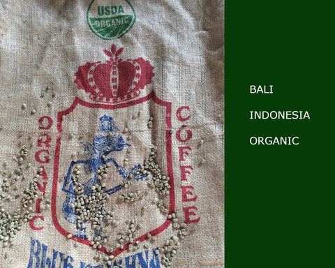 Indonesia Bali Blue Moon unroasted green organic coffee beans