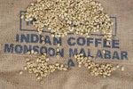 Indian monsoon unroasted green arabica coffee beans